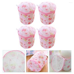 Laundry Bags 4 Pcs Wash Bag Delicates Mesh Sock Washing Machine Anti-deformation Travel