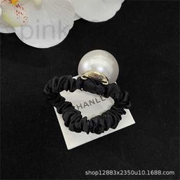 Hair Rubber Bands Designer Classic Versatile Pearl Ribbons Hair Rope Accessories, Perfect Bead Fold Rope N7N1