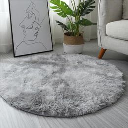 Carpets Round Polyester Grey Rugs For Bedrooms Rug Living Room Anti Slip Foot Mats Soft And Comfortable Size:180x180cm