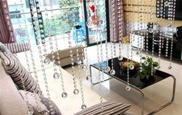 Curtain Crystal Glass Bead Luxury Living Room Bedroom Window Door Wedding Decor Blind Valance Divider 231101