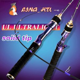 Boat Fishing Rods Carbon UL Power Spinning Trout Fishing Rod fast action super light 1.38/1.5/1.68/1.8m 5 feet woman child bass casting rod Q231101