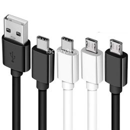 1m 2m 3m Quick Charging cable 2A fast Speed Type c Micro Usb Cables For Samsung Galaxy S8 S9 S10 S22 S23 Htc Lg F1