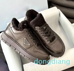 Winter Women Sporty Downtown Sneakers Casual Shoes Nylon Soft Shearling Suede Leather Trainers Lady Wholesale Discount Skateboard Walking