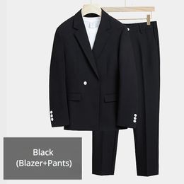 Men's Suits Blazers BlazerPants High Quality Fashion Casual Men's Suit Korean Style Slim Jacket Trousers 2 Piece Set Wedding Dress Party S-5XL 231101