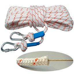 Climbing Ropes Diameter 7-13mm* Length 5 to 30 Metres Built In Steel Wire Core Fire Escape Rope Emergency Backup Rope Climbing Paracord 231101