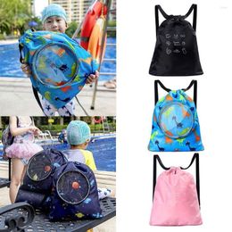 Storage Bags Quality Waterproof Beam Mouth Dry And Wet Separation Clothes Backpack Children's Swimming Bag Beach