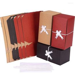 Gift Wrap 10pcs Corrugated Paper Box Wedding Birthday Party Favour Candy Cookie Packaging Boxes