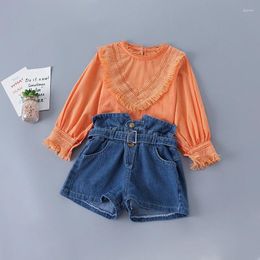 Clothing Sets 2-7 Years High Quality Spring Girl Set 2023 Fashion Casual Shirt Pant Kid Children Girls