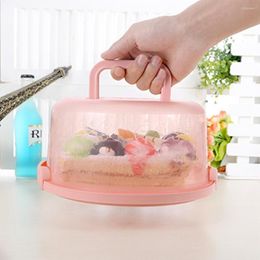 Storage Bottles Cake Box Portable Unique Design Waterproof Lightweight Plastic Handheld Package Container For Carrying Dessert Tools