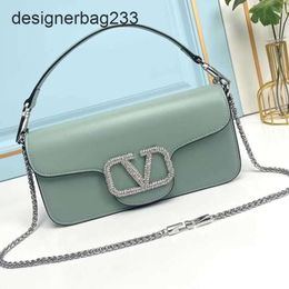 Handheld Women Mini Valentionz Bags Luxury Designer Handbag v bag Buckle Diamond Handbag Cowhide Shoulder Crossbody Women's Chain 1 AWU2