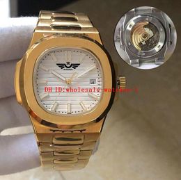 10 Style Classic Men's Watch waterproof men automatic watches 5711 5711/1R-001 gold strap White Dial CAL.324SC mens mechanical montre de luxe wristwatch U1