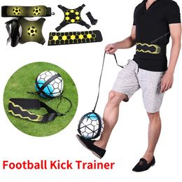 Adjustable Football Kick Trainer Soccer Ball Training Equipment Soccer Trainer Solo Practise Elastic Belt Sports Assistance Team SportsSoccer Sports