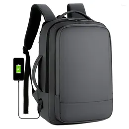 Backpack Business Waterproof Expansion Travel Large Capacity USB Multifunction Boarding 15.6 Inch Computer Storage Handbag Y86A