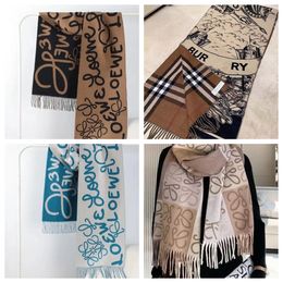 winter scarf mens scarf designer scarf for women Warm Women Scarf Winter Cashmere Shawl Wraps Pashmina Blanket Letter Print Scarves Female Foulardchief L6