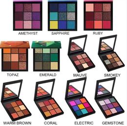 Makeup 9 Colours Eye Shadow Pearly Smoke Makeup Eye Shadow 9-Color Diamond Plate C1