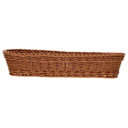 Dinnerware Sets Decor Woven Basket Kitchen Multi-function Storage Desktop For Organizing Plastic Organizer Serving Holder