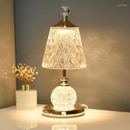 Table Lamps Bedroom Lamp Bedside Luxury Sense Online Celebrity High Value Master Crystal