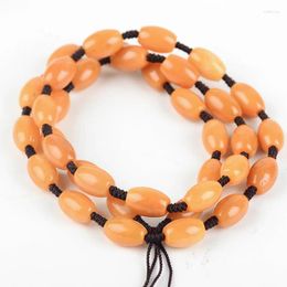 Pendants Natural Yellow Jade Handmade Pendant Necklace Rope Genuine Real Jadeite Chain Jewelry