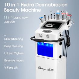 Hot Sale 10 in 1 Hydrogen Oxygen Microdermabrasion Machine Skin Revitalization Face Deep Moisture Pore Cleaning Wrinkle Acne Blackhead Remove Centre
