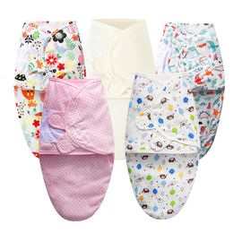 Sleeping Bags Baby Bag born lope Wrap Swaddle Soft 100% Cotton 06 Months Sleep Blanket 230331