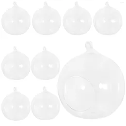 Candle Holders 10Pcs Plants Tea Light Hanging Tealight Holder Glass Terrarium Globe Ornament For Air