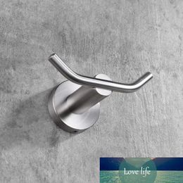 Hooks 3X Double Robe Hook 304 Stainless Steel Coat And Towel For Bathroom Wall Mounted Brushed