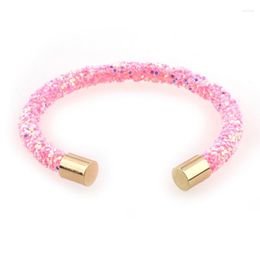 Charm Bracelets NeeFuWoFu Crystal Sequin Package Bangles Women Fashion Luxury Jewellery Collection Full Pave