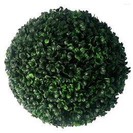 Decorative Flowers Artificial Plant Ball Plastic Topiary Artwork Hanging Decoration Celebration Mini Grass Balls Window Wedding Purple