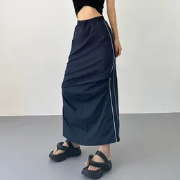 Skirts Spicy Girls Sexy TVVOVVIN Fashion Split Half Skirt Women's Early Autumn High Waist Side Slim Fit Trendy 5JBS