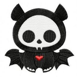Small Little Cute Bat Embroidery Patches Cartoon Iron on Patch for Clothing Bag Jeans 2395