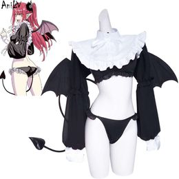Ani Japanese Anime My Dress-up Darling Kitagawa Marin Devil Maid Uniform Bikini Swimsuit Outfit Costume Cosplay cosplay
