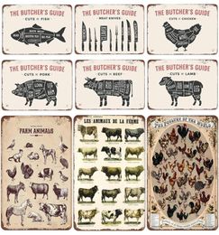 2021 Funny Cut Animal Plaque Metal Vintage Tin Sign Pin Up Shabby Chic Decor Metal Sign Vintage Bar Decoration Retro Poster Pub Me1657671