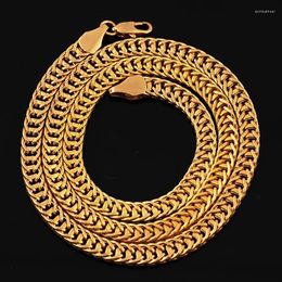 Link Bracelets 6mm Wide 20inches Hip Hop Gold Color Cuban Miami Chain Necklaces For Women Men Rapper Jewelry Drop