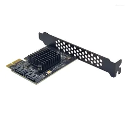 Computer Cables 2 Port PCIE Adapter SATA3.0 Extension Card 6Gbps Controller Expansion For Desktop Accessories