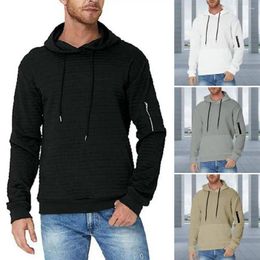 Men's Hoodies Autumn And Winter Warm Wool Hooded Sweatshirts Pullover Kangaroo Pocket Fleece