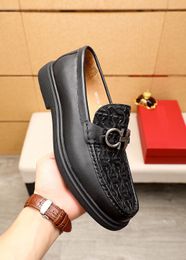 2023 Mens Dress Shoes Business Casual Office Oxfords Male Genuine Leather Brand Designer Formal Party Platform Flats Size 38-45
