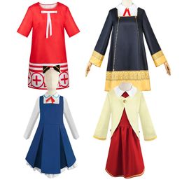 Cosplay Adult Kids Anime SPY FAMILY Anya Forger Dress Uniform Cosplay Costume 230331