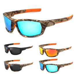Sunglasses Frames Outdoor Polarised Colourful Camouflage Sport Fishing Riding Glasses Beach Sun Men Women Shade Eyewears UV400 231101