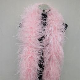 Other Event Party Supplies YYtesco 2 Meters fluffy Pink ostrich feather boa skirt CostumesTrim for PartyShawlCraft feather boa in wedding decorations 231031