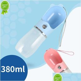 Dog Toys & Chews Dog Toys Chews Portable Pet Water Bottle For Dogs Mtifunction Food Feeder Drinking Bowl Puppy Cat Dispenser Products Dhpnu