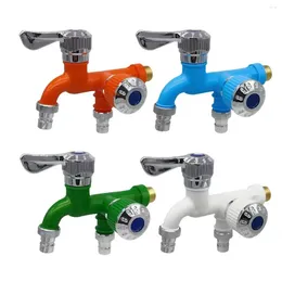 Bathroom Sink Faucets Washing Machine Bibcocks One-in-two-out Garden Wall Mounted Plastic Material Colourful Tap