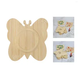 Jewellery Pouches Wooden Butterfly Shaped Dresser Organiser Holder Store Bead Pendant Showcase Shop Bracelet Tray Bracelets