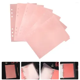 Pcs Notebook Separated Pages Index Classified Labels Loose Leaf Refill Markers Pp Notepad Divider Tabs Pink Binder