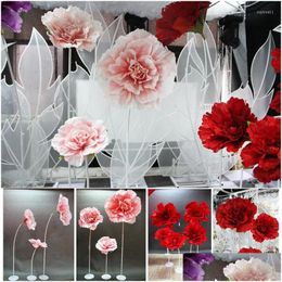 Decorative Flowers Wreaths Decorative Flowers Artificial Silk Peonies Fake Wedding Party Decoration Home Christmas Drop Delivery Dhvtw