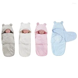 Blankets Stylish & Practical Baby Blanket Two Layered Lamb Fleece Wrap Born Sleep Bag Lightweight For Cold Seasons