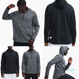 2023-Men Hoodies outdoor Pullover Sports Long Sleeve Yoga Wrokout Outfit Mens Loose Jackets Sweater Training Fitness Clothes Training