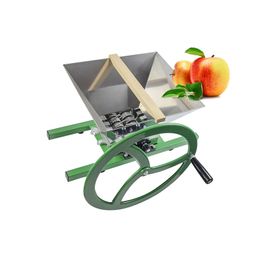 Fruit And Apple Grinder Crusher 7L Manual Juicer Grinder Portable Fruit Scratter Pulper For Wine And Cider Pressing Tool Fruit And Vegetable Grinder