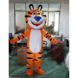 Performance Cute Tiger Mascot Costume Top Quality Christmas Halloween Fancy Party Dress Cartoon Character Outfit Suit Carnival Unisex Outfit