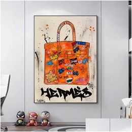 Gemälde Moderne Iti-Taschenmalerei Minimalistisches Dekor Cuadros Poster Drucke Haus Raumdekoration Bilder PO-Druck Drop Drop Deliver DHP1F