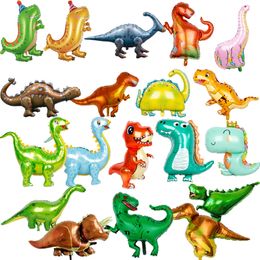 Large Dinosaur Birthday Decoration Foil Balloons Baby Boy dinosaur balloon Birthday's baloon Jungle Party Decorations Kid Globos